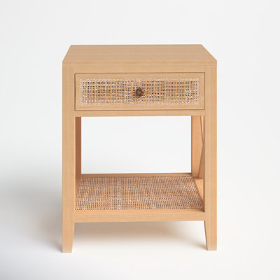 Akira 1 Drawer Nightstand Birch Lane Color Brown